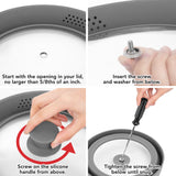 Universal Pot Pan Lid Handle Replacement, Pack of two- Silicone Heat Resistant and Non-Slip Lid Handles for Pots Pans
