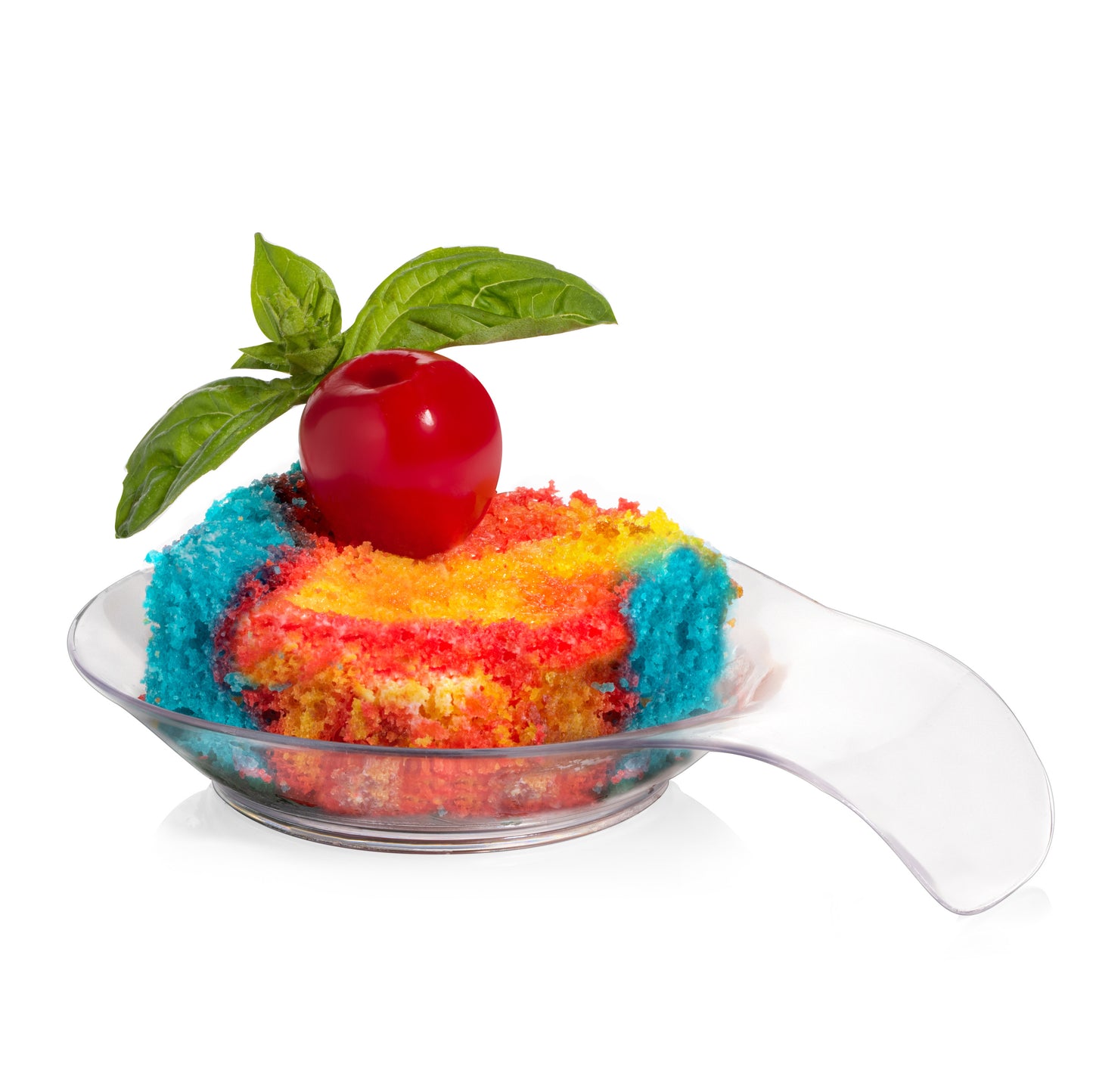 Comma Appetizer Spoon for Serving Desserts, Cakes, and Hors d'oeuvres plates, Plastic Tasting Spoons for all Occasions - Reusable and Disposable