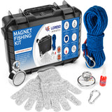 LORESO Magnet Fishing Kit MAG2300 Double Magnets 880lb +550lb Rope & Accessories