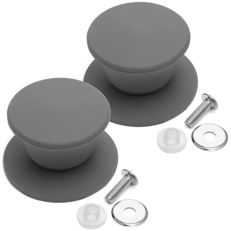 Loreso Universal Pot Pan Lid Handle Replacement, Pack of Two- Silicone Heat Resistant and Non-Slip Lid Handles for Pots Pans